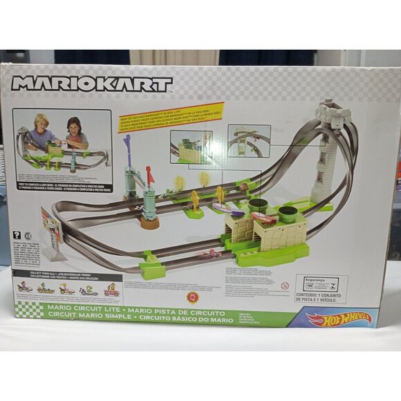 Mattel:  Hot Wheels Mario Kart Circuit Light Track Set, Incl. Vehicle Age 5+ NIB - Picture 5 of 14